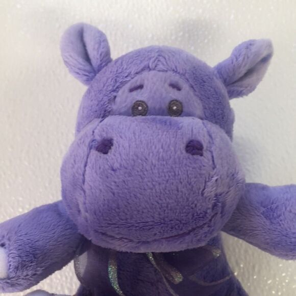 Balloons for you Soft plush Purple/Lavender Baby Hippo rattle Inside Sewn Eyes‎ - Picture 7 of 12